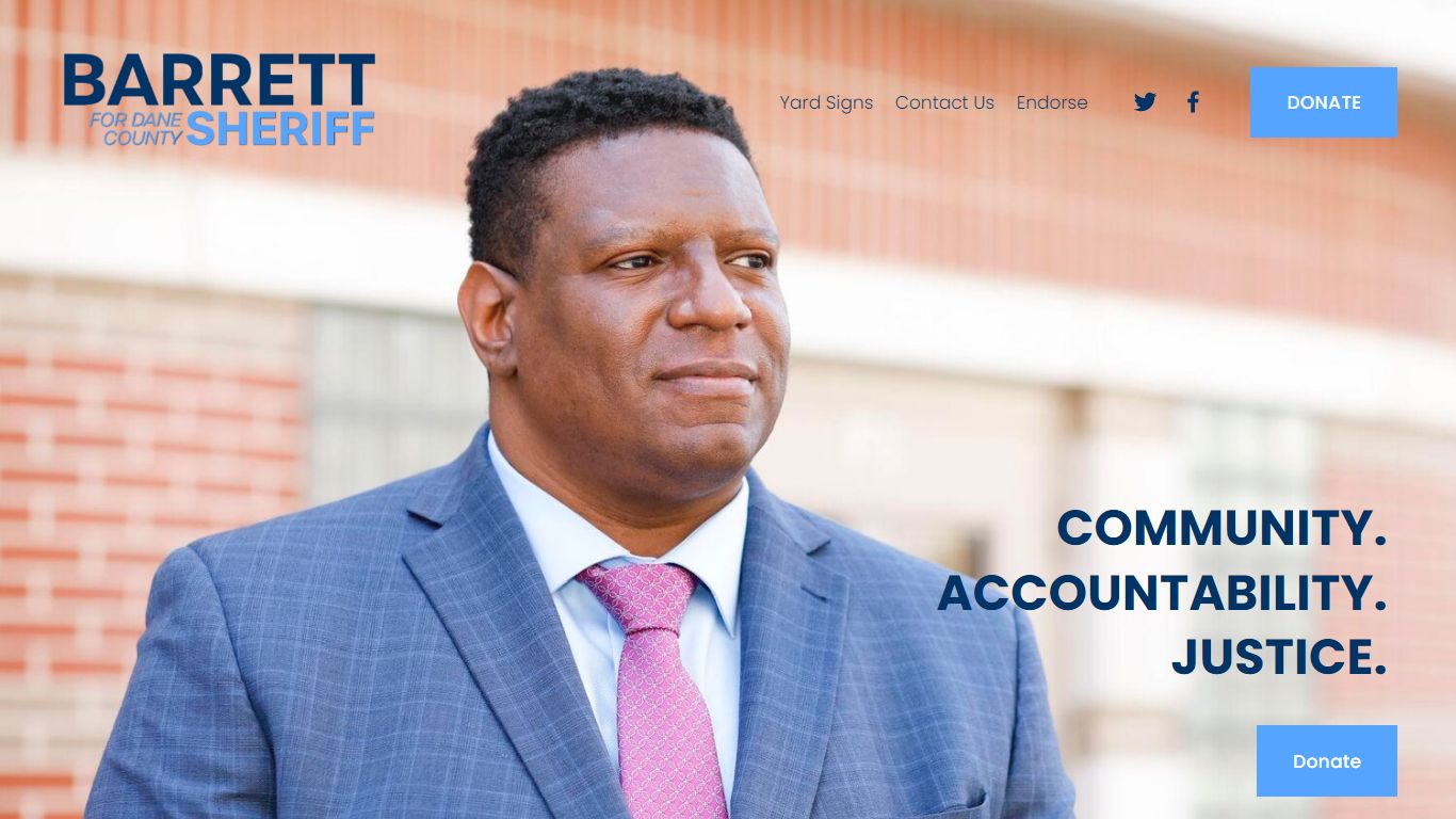 Kalvin Barrett for Dane County Sheriff